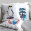 Chinstrap penguin art Pillow cover