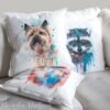 Cairn Terrier art pillow cover
