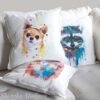 Chihuahua art pillow cover