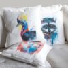 Cassowary bird art Pillow cover