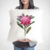 Waratah art pillow cover