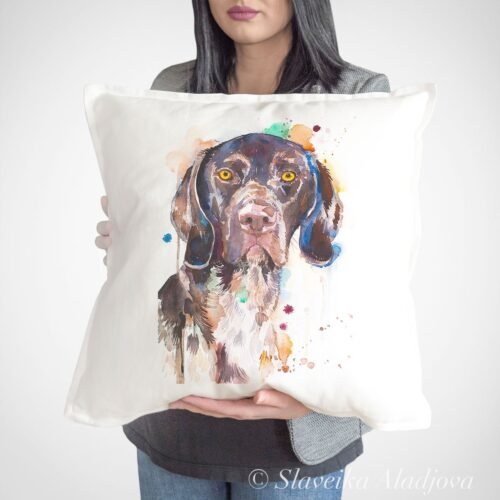 German Shorthaired art pillow cover