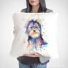 Yorkshire Terrier art pillow cover