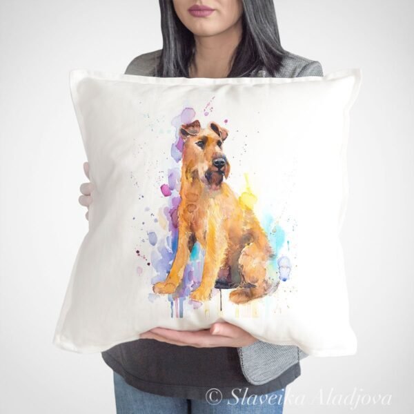 Irish Terrier art pillow cover