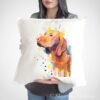 Vizsla art pillow cover
