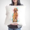Vizsla Dog art pillow cover