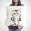 American shorthair cat art pillow cover American shorthair cat art pillow cover