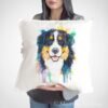 Bernese Mountain Dog art pillow cover