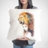 Lion girl art pillow cover Lion girl art pillow cover