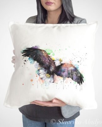 Bald Eagle art Pillow cover