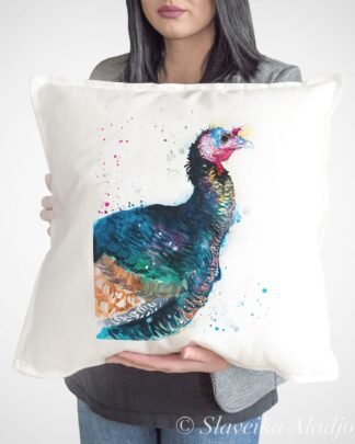 Turkey bird art Pillow cover