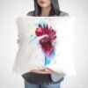 White Rooster art Pillow cover White Rooster art Pillow cover