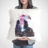 White-headed vulture art Pillow cover White-headed vulture art Pillow cover