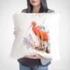 Scarlet Ibis art Pillow cover