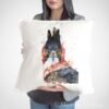 Ornate hawk-eagle art Pillow cover