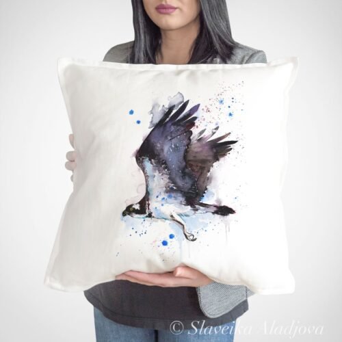 Osprey art Pillow cover Osprey art Pillow cover