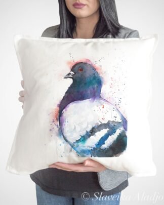Pigeon art Pillow cover