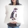 Humboldt penguin art Pillow cover