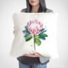 King Protea art pillow cover
