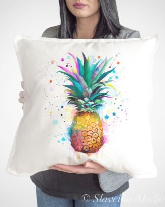 Pineapple art pillow cover