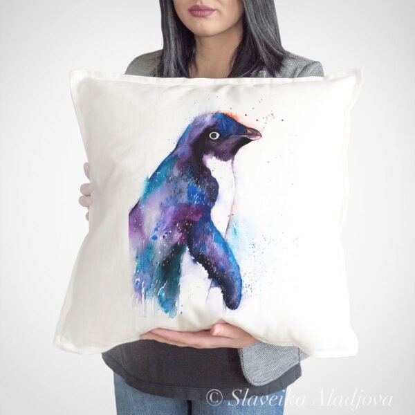 Adelie penguin art Pillow cover Adelie penguin art Pillow cover