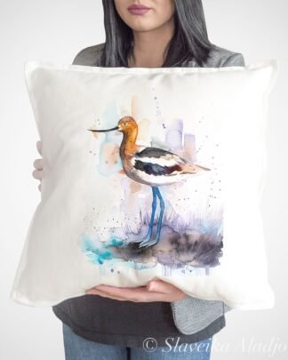 American Avocet art Pillow cover