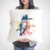 Belted Kingfisher art Pillow cover