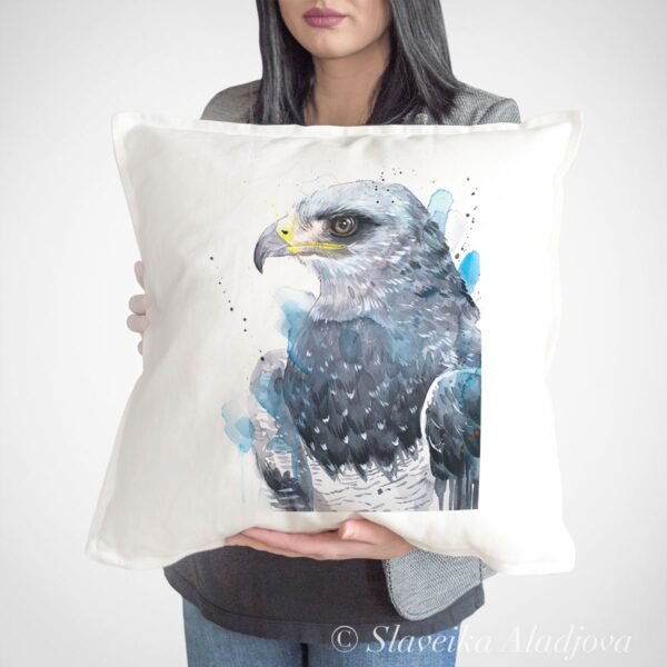 Black-chested buzzard-eagle art Pillow cover