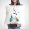 Cockatiel parrot art Pillow cover