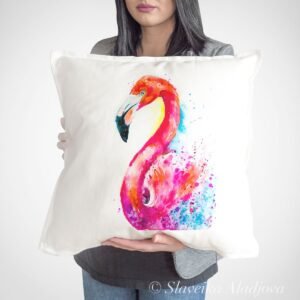 Flamingo art Pillow cover