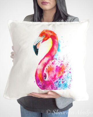 Flamingo art Pillow cover