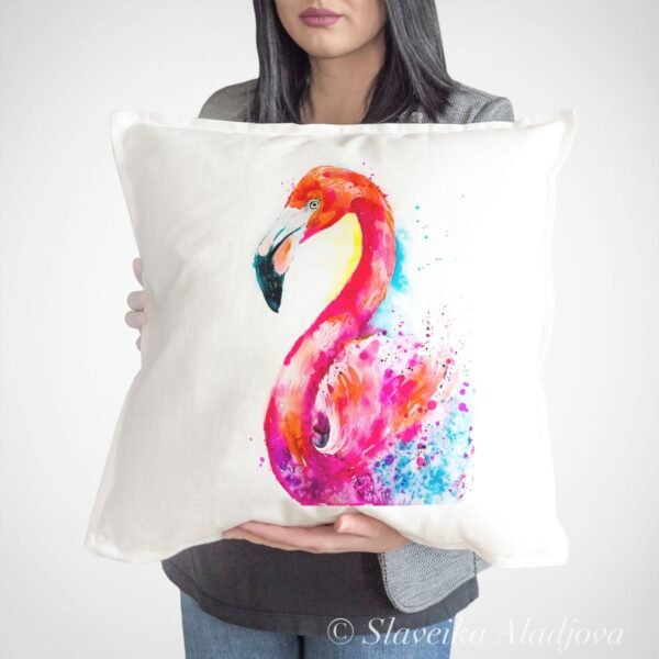 Flamingo art Pillow cover Flamingo art Pillow cover