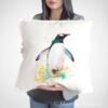 Gentoo penguin art Pillow cover