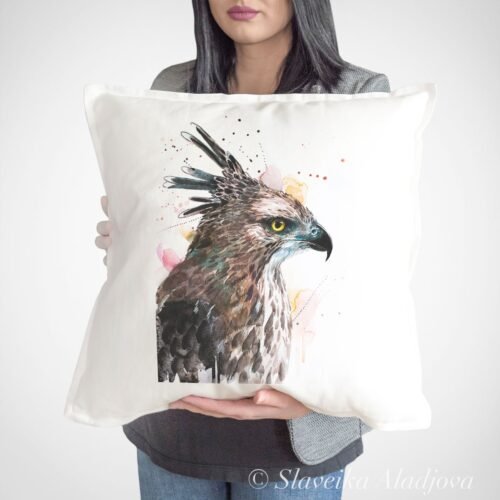 Changeable Hawk-eagle art Pillow cover