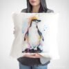 Chinstrap penguin art Pillow cover