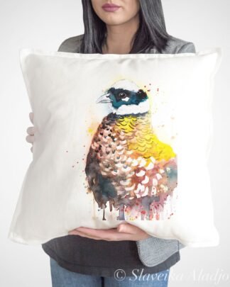 Reeves's Pheasant art Pillow cover