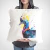 Cassowary bird art Pillow cover