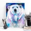 Blue Polar bear