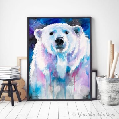 Blue Polar bear