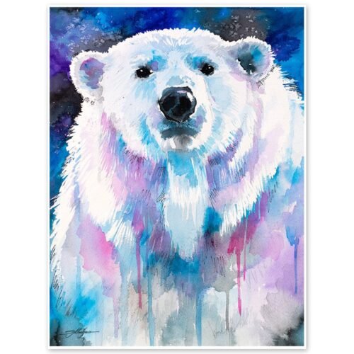 Blue Polar bear