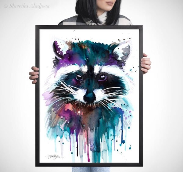 Raccoon watercolor 5 Raccoon