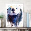 Sea Otter watercolor painting print by Slaveika Aladjova