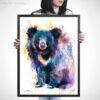 Sloth bear watercolor 5 Sloth bear