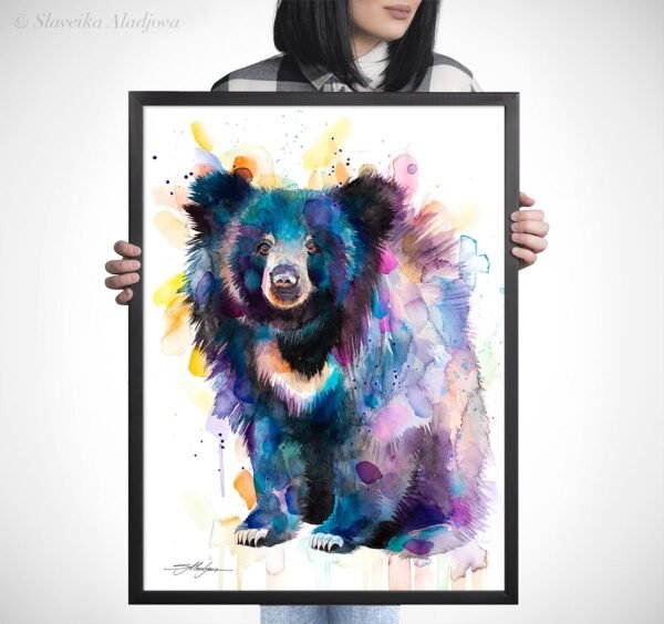 Sloth bear watercolor 5 Sloth bear