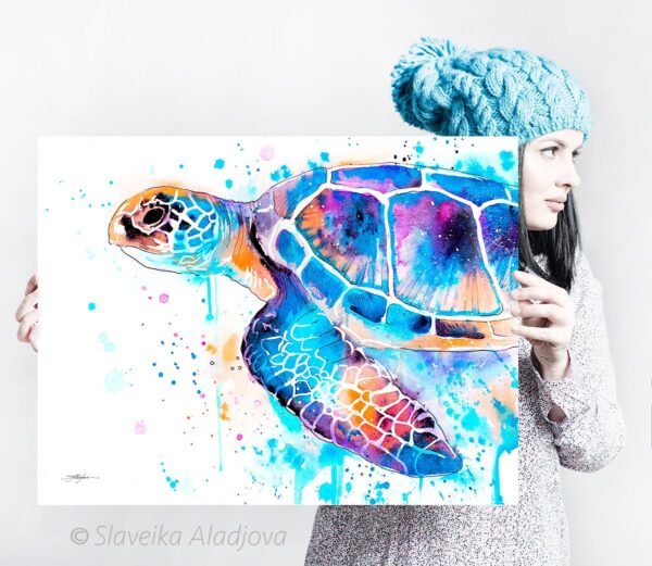 Blue Sea turtle