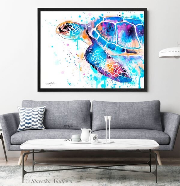 Blue Sea turtle