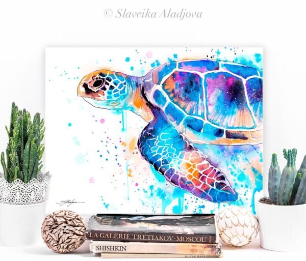 Blue Sea turtle
