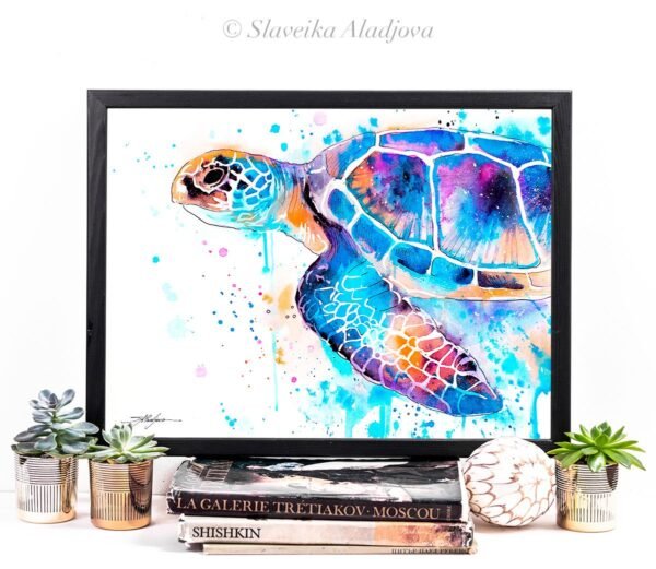 Blue Sea turtle