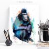 Celebes crested macaque monkey