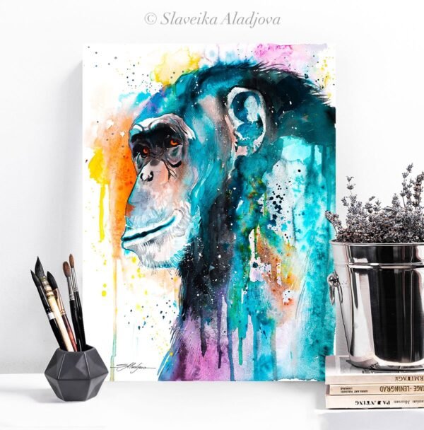 Colorful Chimp Chimpanzee